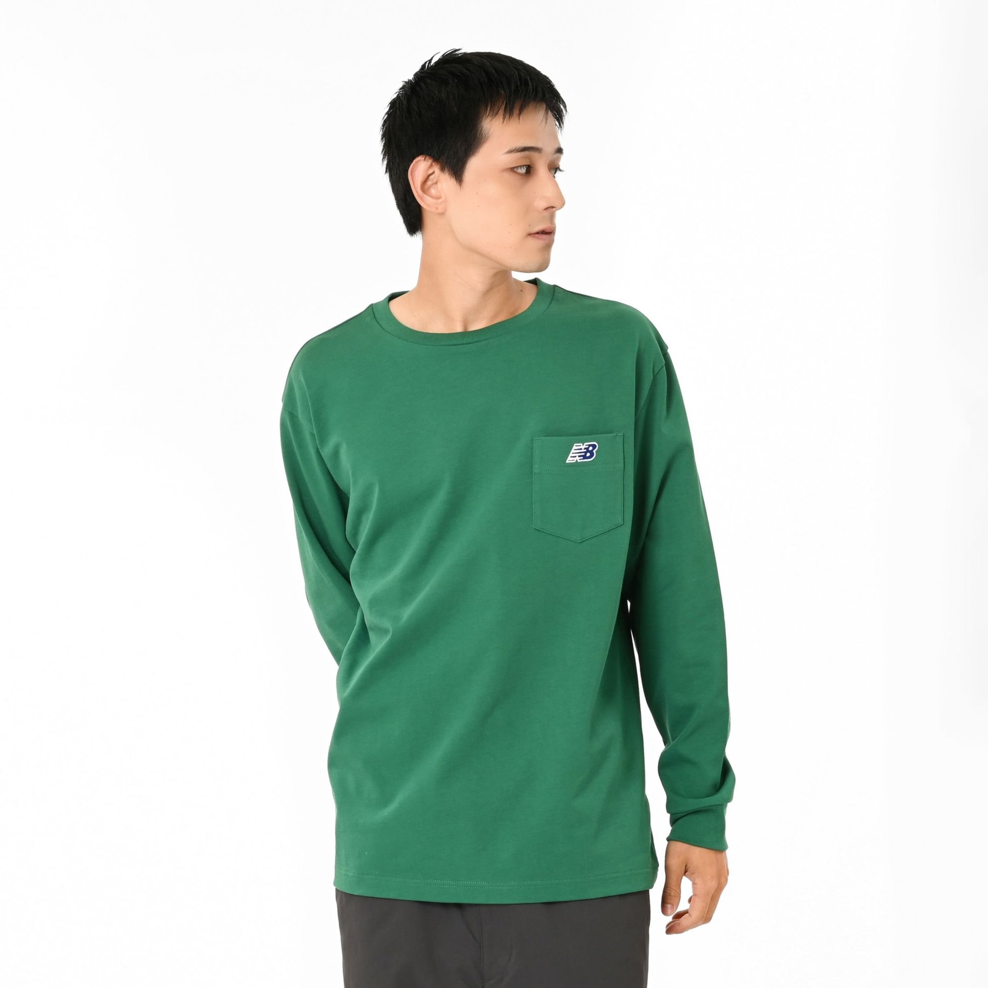 【ニューバランス/new balance】のNB刺繍ポケットロングスリーブTシャツ インテリア・キッズ・メンズ・レディースファッション・服の通販 founy(ファニー) ファッション Fashion レディースファッション Fashion for Women トップス・カットソー Cut & Sew Tops シャツ・ブラウス・オフィスカジュアル Elegant Blouses & Button-Ups ロングTシャツ・Tシャツ Longline T-Shirts & Tees トレンド Trend, Trending Now ワンポイント One Point, Statement Accent 吸水 Absorbent, Quick-Dry ECS|ID: prp329100004759348 ipo3291000000034437491