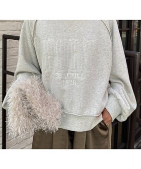 【チャオパニックティピー/CIAOPANIC TYPY】のスウェードタッチ裏毛ロゴ刺繍スウェット 人気、トレンドファッション・服の通販 founy(ファニー) ファッション Fashion レディースファッション Fashion for Women トップス・カットソー Cut & Sew Tops レディースパーカー・カジュアルフーディー Casual Hoodies & Sweatshirts スウェット・クルーネックトップス Sweatshirts & Crewnecks / Relaxed Fit Sweat Tops キャップ Cap, Baseball Cap コンパクト Compact, Small Size シンプル Simple, Minimal スウェット / スエット Sweatshirt, Sweatwear デニム Denim, Jeans Material トレンド Trend, Trending Now 定番 Standard, Basic Item ワイド Wide, Wide Fit おすすめ Recommended / Our Picks |ID:prp329100004759351