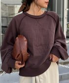 【チャオパニックティピー/CIAOPANIC TYPY】のスウェードタッチ裏毛ロゴ刺繍スウェット 人気、トレンドファッション・服の通販 founy(ファニー) ファッション Fashion レディースファッション Fashion for Women トップス・カットソー Cut & Sew Tops レディースパーカー・カジュアルフーディー Casual Hoodies & Sweatshirts スウェット・クルーネックトップス Sweatshirts & Crewnecks / Relaxed Fit Sweat Tops キャップ Cap, Baseball Cap コンパクト Compact, Small Size シンプル Simple, Minimal スウェット / スエット Sweatshirt, Sweatwear デニム Denim, Jeans Material トレンド Trend, Trending Now 定番 Standard, Basic Item ワイド Wide, Wide Fit おすすめ Recommended / Our Picks thumbnail ブラウン|ID: prp329100004759351 ipo3291000000034437572