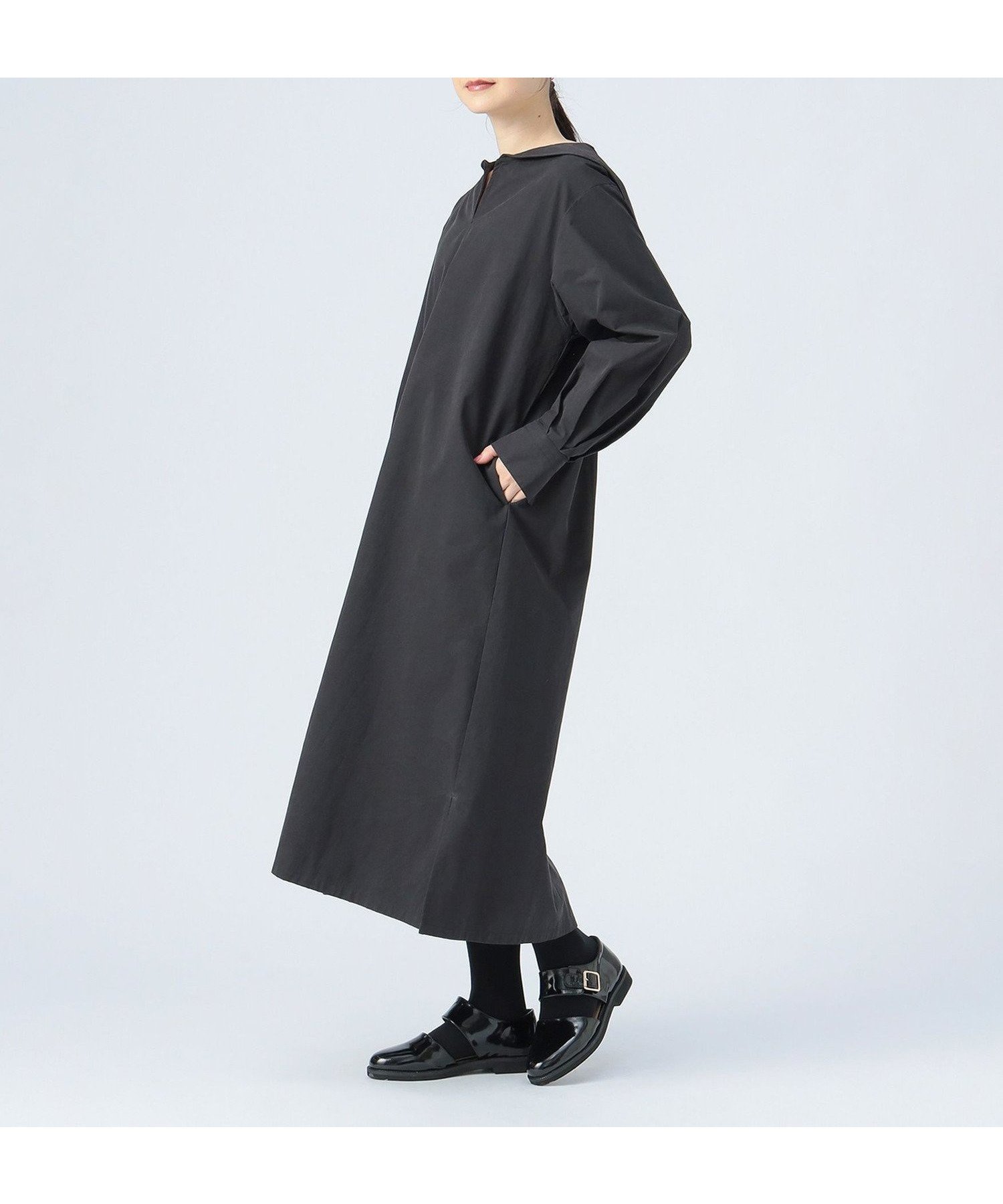 【ビームス ハート/BEAMS HEART】のセーラー カラー ワンピース インテリア・キッズ・メンズ・レディースファッション・服の通販 founy(ファニー) ファッション Fashion レディースファッション Fashion for Women ワンピース Dresses おすすめ Recommended / Our Picks スキッパー Skipper, Open Collar ストレート Straight, Straight Cut ツイル Twist, Twisted Detail ポケット Pocket, Pocket Detail エレガント 上品 Elegant BLACK|ID: prp329100004759373 ipo3291000000034481148