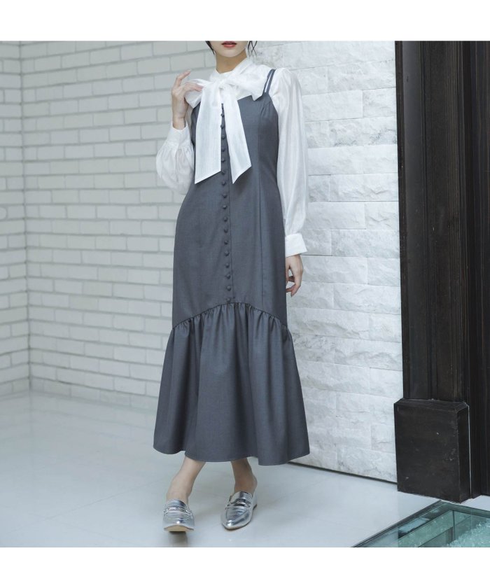 【ノエラ/Noela】のメニーボタンキャミワンピ インテリア・キッズ・メンズ・レディースファッション・服の通販 founy(ファニー) https://founy.com/ ファッション Fashion レディースファッション Fashion for Women ワンピース Dresses キャミソールワンピース Camisole Dresses おすすめ Recommended / Our Picks トレンド Trend, Trending Now フロント Front, Front Design ベーシック Basic, Essential ポケット Pocket, Pocket Detail 切替 Switching, Contrast Panel |ID: prp329100004759380 ipo3291000000034438000