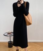 【アミュレット/Amulet】の【Amulet】フリンジニットワンピース 人気、トレンドファッション・服の通販 founy(ファニー) ファッション Fashion レディースファッション Fashion for Women ワンピース Dresses ニットワンピース Knit Dresses フリンジ Fringe, Tassel エレガント 上品 Elegant 防寒 Cold Protection, Winter-Ready thumbnail ブラック|ID: prp329100004759381 ipo3291000000034438018