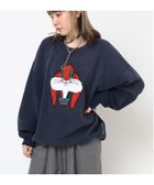 【アールエヌエー/RNA】のM2360 ユーズドエフェクトラビットトレーナー 人気、トレンドファッション・服の通販 founy(ファニー) ファッション Fashion レディースファッション Fashion for Women スウェット / スエット Sweatshirt, Sweatwear フロント Front, Front Design モコモコ Fuzzy, Fluffy ヴィンテージ Vintage Style thumbnail ネイビー|ID: prp329100004759393 ipo3291000000035049867