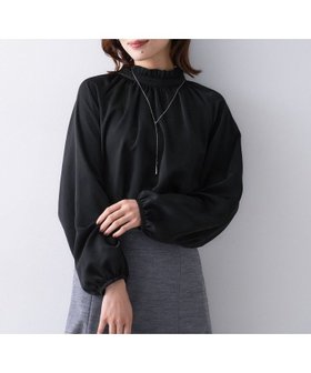 【アンタイトル/UNTITLED】のスタンドフリルネック ブラウス 人気、トレンドファッション・服の通販 founy(ファニー) ファッション Fashion レディースファッション Fashion for Women トップス・カットソー Cut & Sew Tops シャツ・ブラウス・オフィスカジュアル Elegant Blouses & Button-Ups おすすめ Recommended / Our Picks インナー Innerwear エレガント 上品 Elegant ジャケット Jacket, Outerwear スマート Smart, Elegant デニム Denim, Jeans Material パウダー Powder, Soft Tone フェミニン Feminine, Girly ワイド Wide, Wide Fit A/W・秋冬 Autumn/Winter |ID:prp329100004759395
