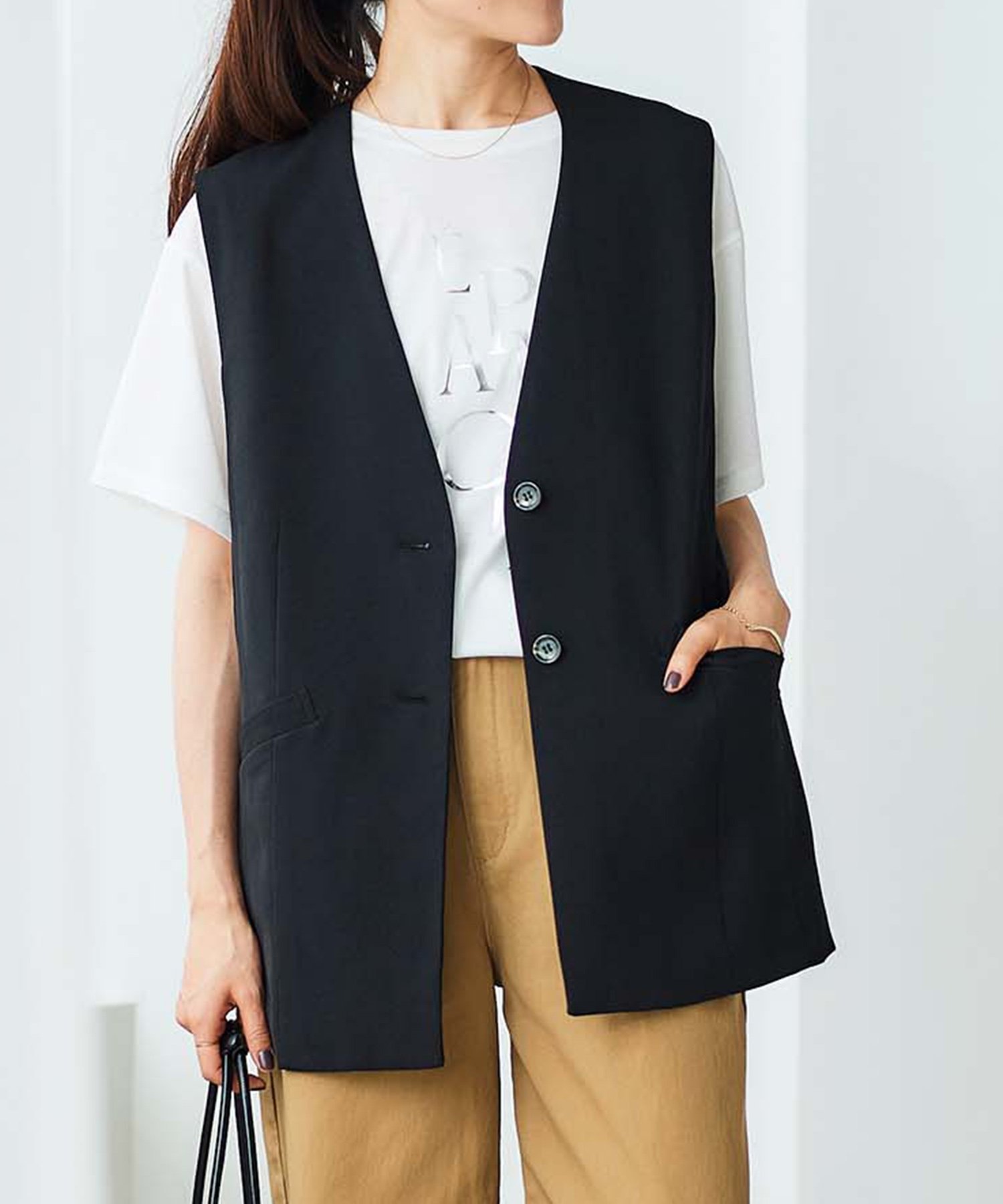 【ルクールブラン/le.coeur blanc】の手洗い可能 Vカラージレジャケット インテリア・キッズ・メンズ・レディースファッション・服の通販 founy(ファニー) 　ファッション　Fashion　レディースファッション　Fashion for Women　アウター　Coat / Outerwear Collection　レディースジャケット・軽アウター　Jackets　おすすめ　Recommended / Our Picks　インナー　Innerwear　カットソー　Cut and Sewn Top　シアー　Sheer, See-Through　ストレート　Straight, Straight Cut　秋　Autumn　ブラック|ID: prp329100004759399 ipo3291000000034438218