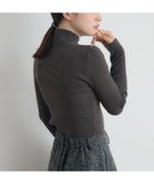 【レトロガール/RETRO GIRL】の【WEB限定カラー追加】リブハイネックニット チャコール|ID: prp329100004759406 ipo3291000000034438292