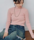 【レトロガール/RETRO GIRL】の【WEB限定カラー追加】リブハイネックニット ピンク|ID: prp329100004759406 ipo3291000000034438296