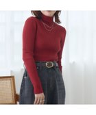 【レトロガール/RETRO GIRL】の【WEB限定カラー追加】リブハイネックニット ダークレッド|ID: prp329100004759406 ipo3291000000034438299