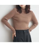 【レトロガール/RETRO GIRL】の【WEB限定カラー追加】リブハイネックニット ブラウン|ID: prp329100004759406 ipo3291000000034438300