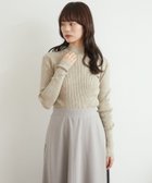 【レトロガール/RETRO GIRL】の【WEB限定カラー追加】リブハイネックニット ライトベージュ|ID: prp329100004759406 ipo3291000000034438302
