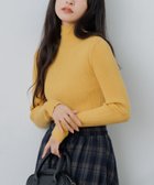 【レトロガール/RETRO GIRL】の【WEB限定カラー追加】リブハイネックニット マスタード|ID: prp329100004759406 ipo3291000000034438304