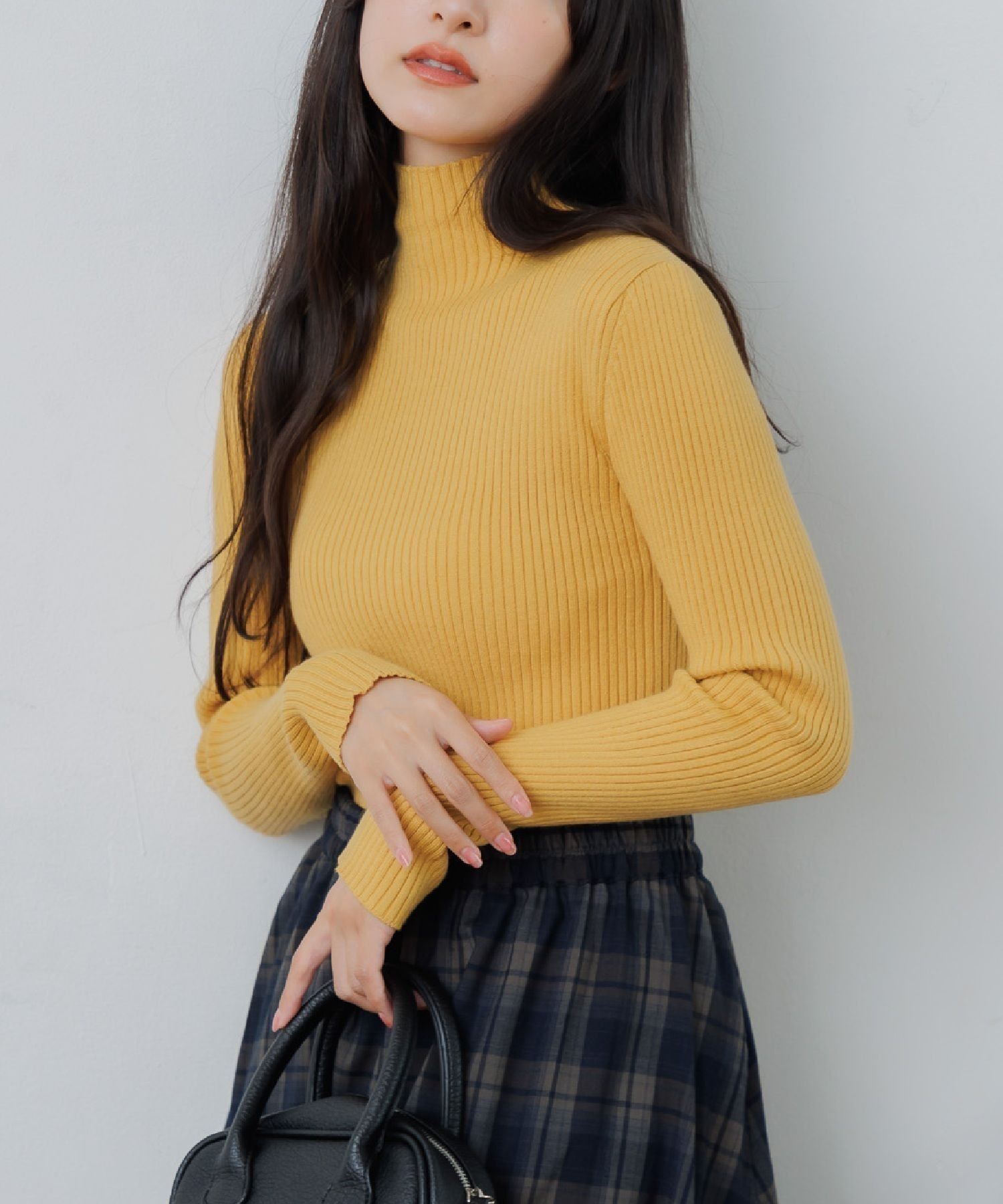 【レトロガール/RETRO GIRL】の【WEB限定カラー追加】リブハイネックニット インテリア・キッズ・メンズ・レディースファッション・服の通販 founy(ファニー) 　ファッション　Fashion　レディースファッション　Fashion for Women　トップス・カットソー　Cut & Sew Tops　ニット　Knit Tops & Sweaters　おすすめ　Recommended / Our Picks　インナー　Innerwear　カラフル　Colorful Design　シンプル　Simple, Minimal　タートルネック　Turtleneck, High Neck　トレンド　Trend, Trending Now　ハイネック　High Neck, Mock Neck　プチプライス・低価格　Affordable / Budget Price　ベーシック　Basic, Essential　ボトム　Bottoms, Lower Wear　マフラー　Scarf, Muffler　リブニット　Rib Knit, Ribbed Knit　冬　Winter / This Winter　定番　Standard, Basic Item　マスタード|ID: prp329100004759406 ipo3291000000034438304