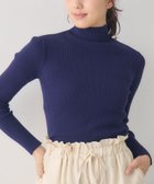 【レトロガール/RETRO GIRL】の【WEB限定カラー追加】リブハイネックニット ダークブルー|ID: prp329100004759406 ipo3291000000034438313