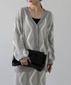 【ラジュール/Lajour】のモールニットカーディガン グレー|ID: prp329100004759432 ipo3291000000034438444
