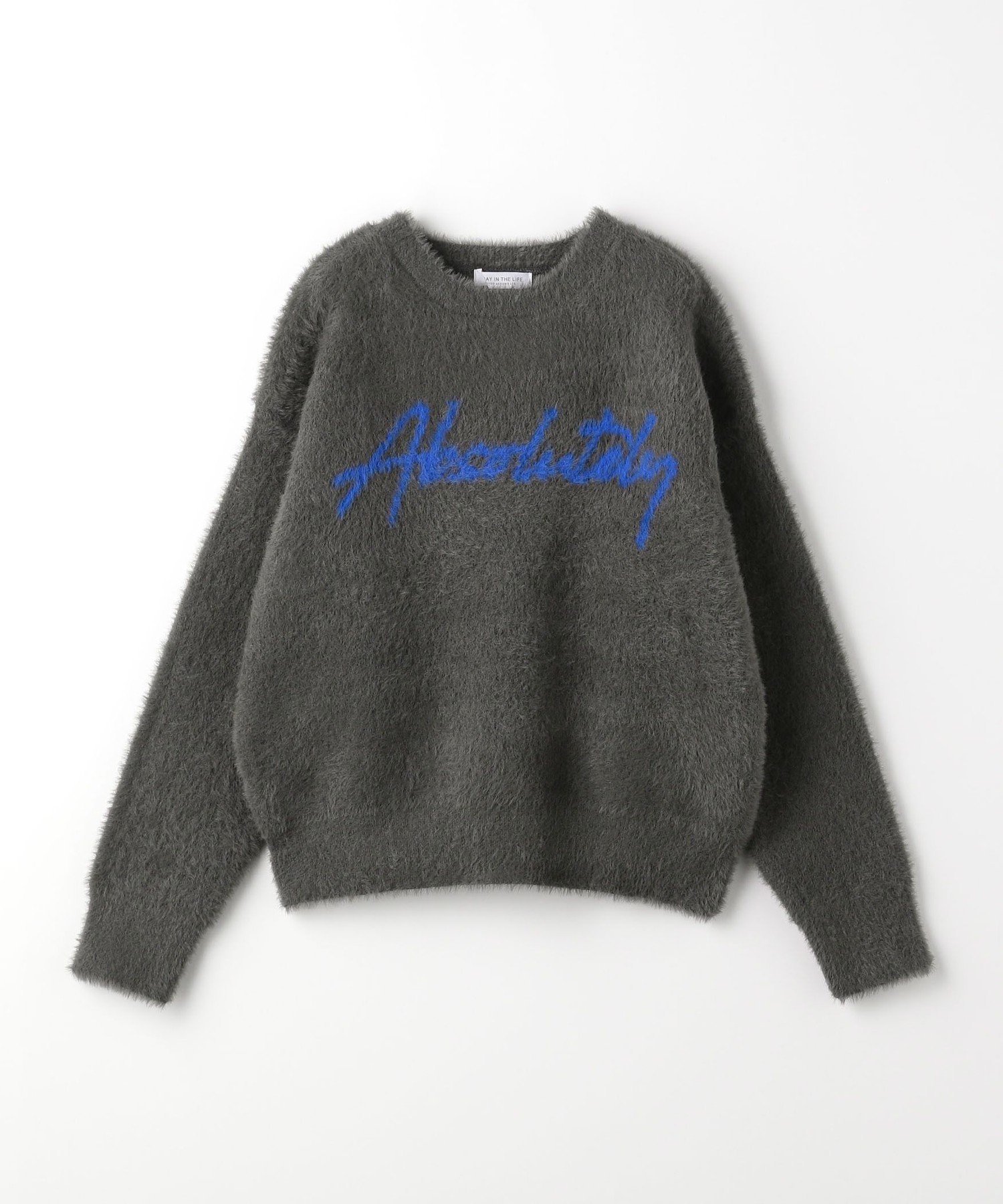 【ユナイテッドアローズ/UNITED ARROWS】のボリューム フェザー ロゴニット A DAY IN THE LIFE インテリア・キッズ・メンズ・レディースファッション・服の通販 founy(ファニー) 　ファッション　Fashion　レディースファッション　Fashion for Women　トップス・カットソー　Cut & Sew Tops　ニット　Knit Tops & Sweaters　コーデュロイ　Corduroy, Cord Fabric　ツイード　Twill, Twill Weave　バランス　Balance, Style Balance　フェザー　Feather, Feather Detail　冬　Winter / This Winter　A/W・秋冬　Autumn/Winter　おすすめ　Recommended / Our Picks　DK.GRAY|ID: prp329100004759443 ipo3291000000034438582