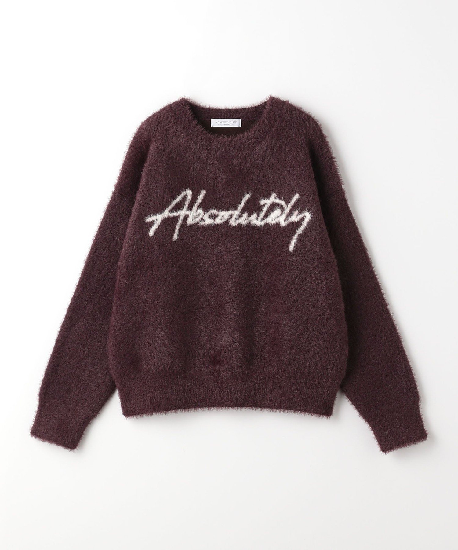 【ユナイテッドアローズ/UNITED ARROWS】のボリューム フェザー ロゴニット A DAY IN THE LIFE インテリア・キッズ・メンズ・レディースファッション・服の通販 founy(ファニー) 　ファッション　Fashion　レディースファッション　Fashion for Women　トップス・カットソー　Cut & Sew Tops　ニット　Knit Tops & Sweaters　コーデュロイ　Corduroy, Cord Fabric　ツイード　Twill, Twill Weave　バランス　Balance, Style Balance　フェザー　Feather, Feather Detail　冬　Winter / This Winter　A/W・秋冬　Autumn/Winter　おすすめ　Recommended / Our Picks　DK.BROWN|ID: prp329100004759443 ipo3291000000034438586