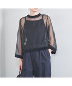 【ユナイテッドアローズ/UNITED ARROWS】のオーガンジー リボン 2WAY ブラウス BLACK|ID: prp329100004759451 ipo3291000000034438644