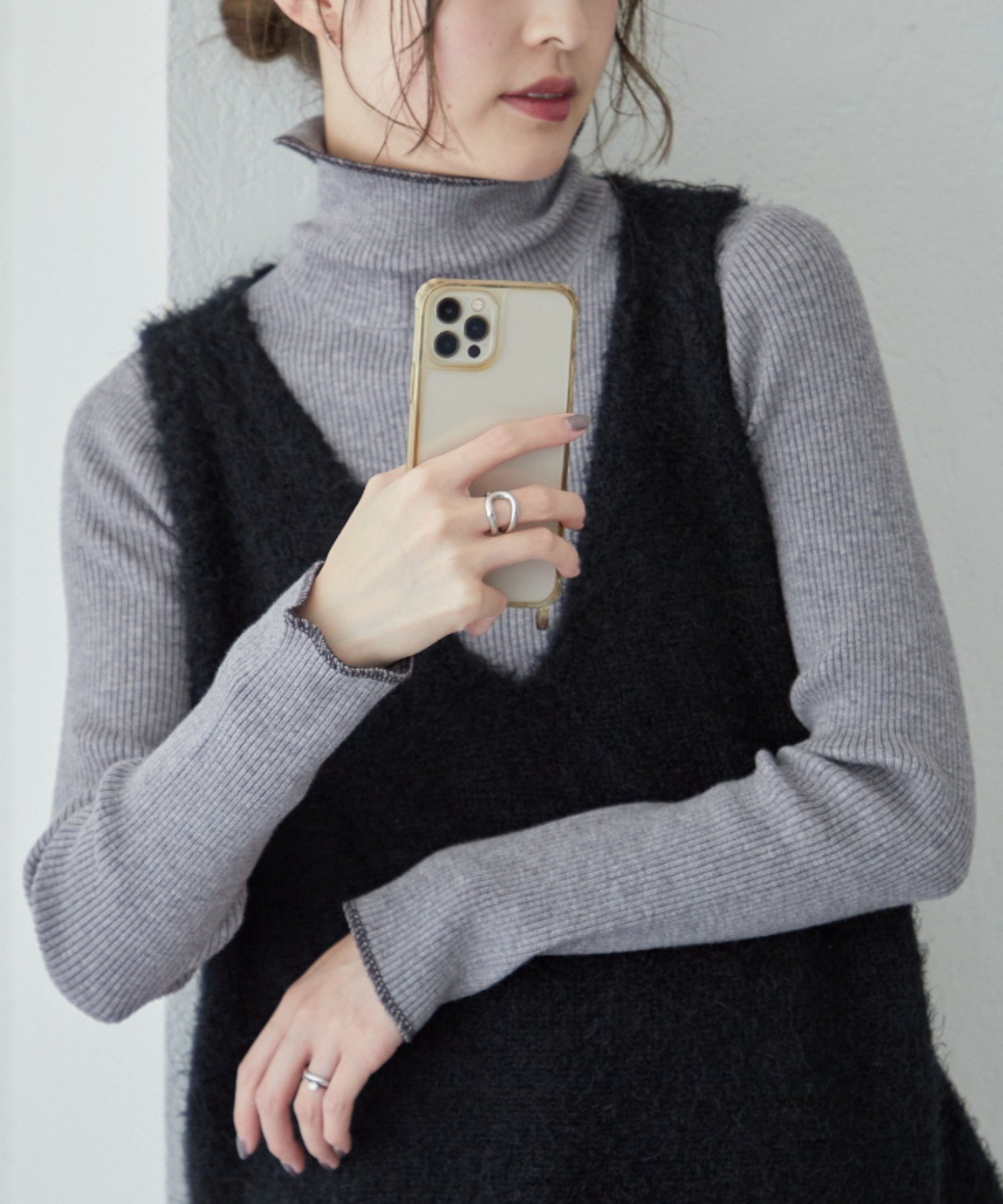 【チャオパニックティピー/CIAOPANIC TYPY】の【15色展開】アンチピリング配色ステッチタートル インテリア・キッズ・メンズ・レディースファッション・服の通販 founy(ファニー) ファッション Fashion レディースファッション Fashion for Women インナー Innerwear シンプル Simple, Minimal タートル Turtleneck, Turtle Collar ボトム Bottoms, Lower Wear A/W・秋冬 Autumn/Winter おすすめ Recommended / Our Picks グレー|ID: prp329100004759475 ipo3291000000034527237