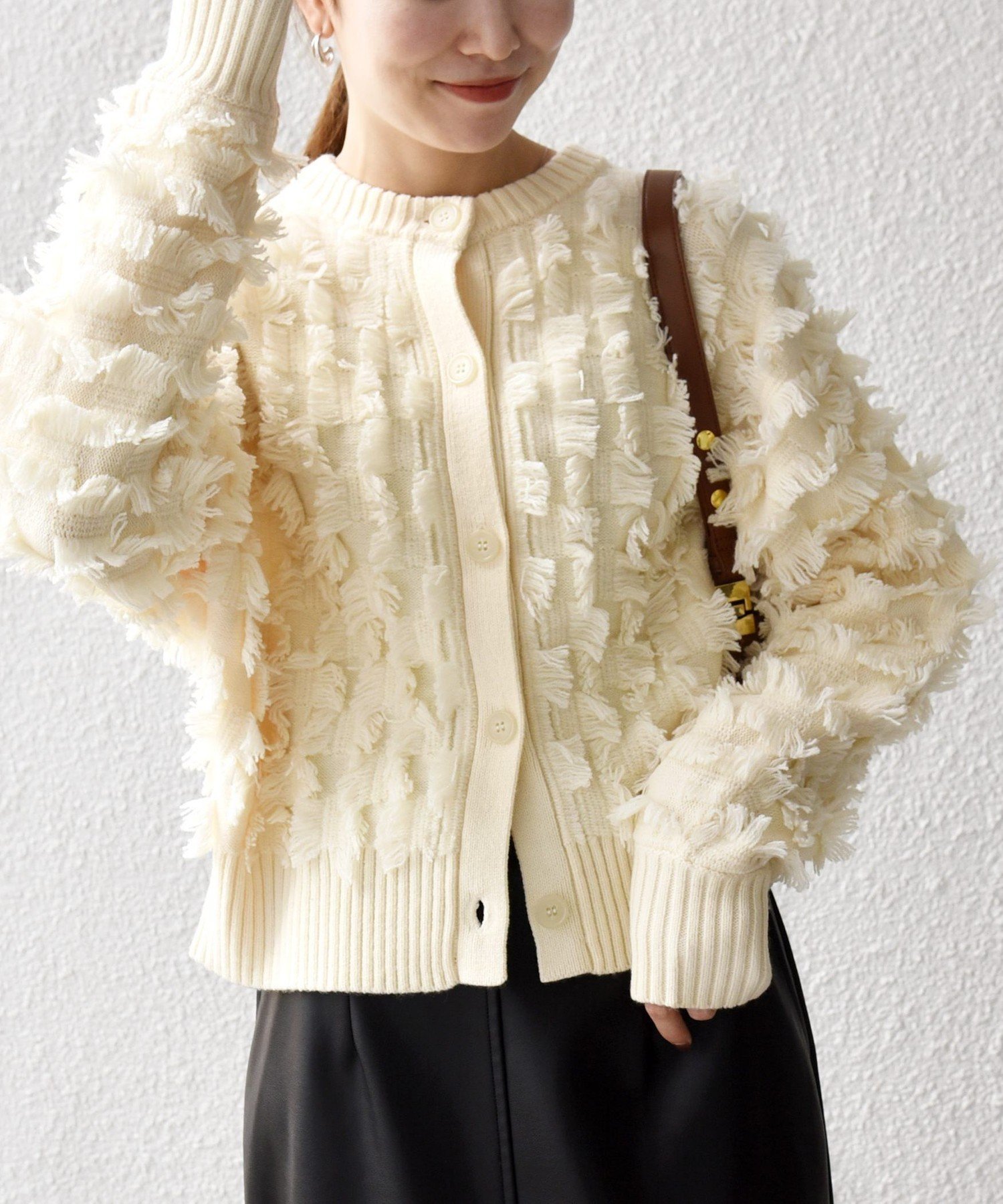 【シップス フォー ウィメン/SHIPS】のSHIPS any 手洗い可能 フリンジ デザイン ドルマン ニット カーディガン 人気、トレンドファッション・服の通販 founy(ファニー) 　ファッション　Fashion　レディースファッション　Fashion for Women　トップス・カットソー　Cut & Sew Tops　ニット　Knit Tops & Sweaters　カーディガン・羽織り　Layered Style Cardigans　インナー　Innerwear　洗える　Machine Washable　カーディガン　Cardigan, Knitwear　コンパクト　Compact, Small Size　シンプル　Simple, Minimal　デニム　Denim, Jeans Material　フリンジ　Fringe, Tassel　おすすめ　Recommended / Our Picks　2025年　2025　2025-2026秋冬・A/W　Autumn/Winter 2025–26 AW25–26　 other-1|ID: prp329100004759495 ipo3291000000034439059