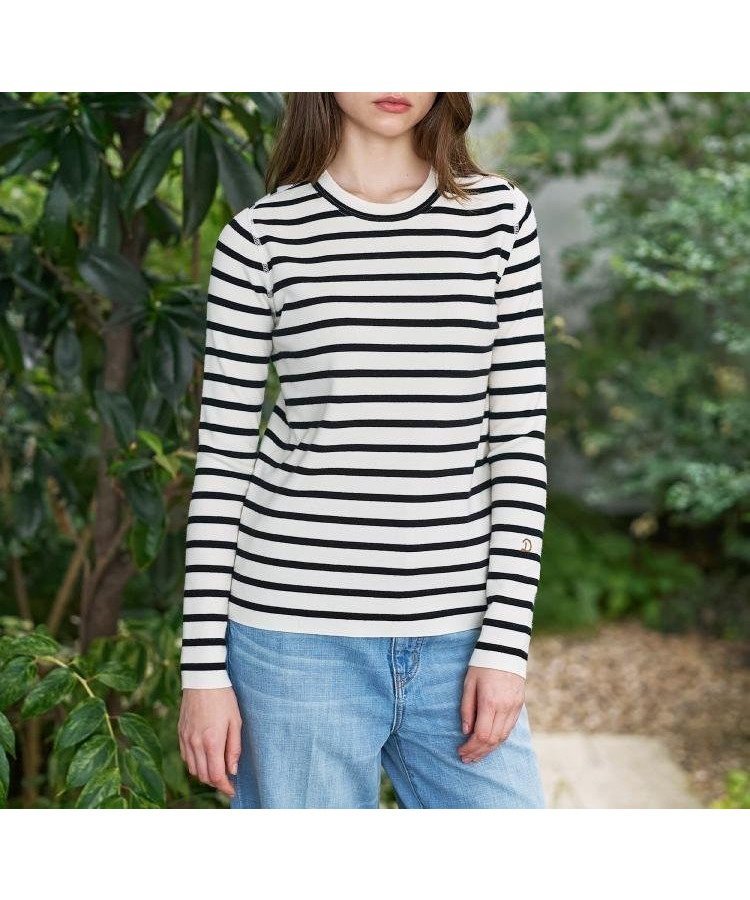 【ドレステリア/DRESSTERIOR】のストレッチフルニードルボーダーニット インテリア・キッズ・メンズ・レディースファッション・服の通販 founy(ファニー) 　ファッション　Fashion　レディースファッション　Fashion for Women　トップス・カットソー　Cut & Sew Tops　ニット　Knit Tops & Sweaters　インナー　Innerwear　カットソー　Cut and Sewn Top　キャミワンピース　Cami Dress, Slip Dress　コンパクト　Compact, Small Size　ジャケット　Jacket, Outerwear　ストレッチ　Stretch, Stretchy Fabric　スマート　Smart, Elegant　定番　Standard, Basic Item　人気　Popular, Best Seller　ボーダー　Border, Stripe　ワイド　Wide, Wide Fit　ブラック|ID: prp329100004759505 ipo3291000000034439123