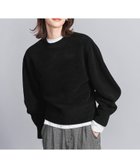 【ユナイテッドアローズ/UNITED ARROWS】のモールニット ボリュームスリーブ プルオーバー BLACK|ID: prp329100004759524 ipo3291000000034439224