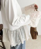 【フレディ&グロスター/FREDY&GLOSTER】のレースドッキングロンTシャツ 人気、トレンドファッション・服の通販 founy(ファニー) ファッション Fashion レディースファッション Fashion for Women トップス・カットソー Cut & Sew Tops シャツ・ブラウス・オフィスカジュアル Elegant Blouses & Button-Ups ロングTシャツ・Tシャツ Longline T-Shirts & Tees カットソー Cut and Sewn Top スウェット / スエット Sweatshirt, Sweatwear タイトスカート Pencil Skirt, Tight Skirt デニム Denim, Jeans Material ドッキング Docking, Mixed Material フェミニン Feminine, Girly レース Lace, Lace Fabric ワイド Wide, Wide Fit おすすめ Recommended / Our Picks 2025年 2025 2025-2026秋冬・A/W Autumn/Winter 2025–26 AW25–26 thumbnail オフホワイト|ID: prp329100004759533 ipo3291000000034439304