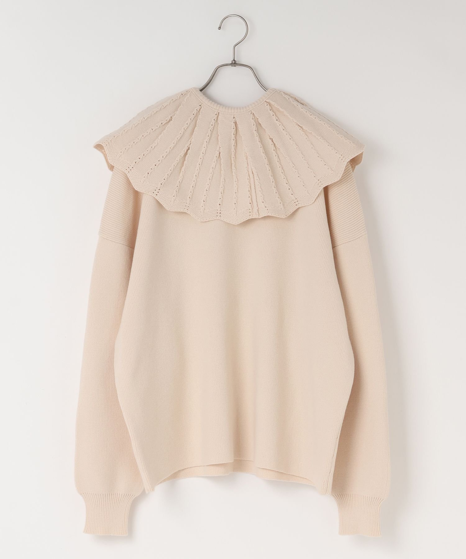 【ローリーズファーム/LOWRYS FARM】のBIGカラーニットLS インテリア・キッズ・メンズ・レディースファッション・服の通販 founy(ファニー) 　ファッション　Fashion　レディースファッション　Fashion for Women　トップス・カットソー　Cut & Sew Tops　ニット　Knit Tops & Sweaters　おすすめ　Recommended / Our Picks　アクセサリー　Fashion Accessories　シンプル　Simple, Minimal　ボトム　Bottoms, Lower Wear　アイボリー08|ID: prp329100004759566 ipo3291000000034552502