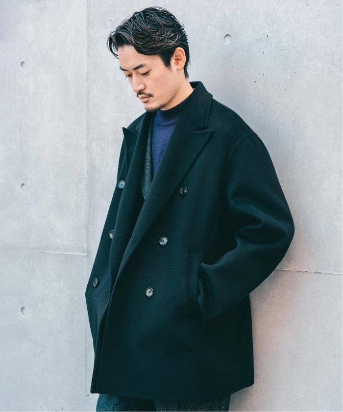 【エディフィス/EDIFICE / MEN】のE. ウールカシミヤ Wフェイス コート インテリア・キッズ・メンズ・レディースファッション・服の通販 founy(ファニー) https://founy.com/ ファッション Fashion メンズファッション Fashion for Men ジャケット Jacket, Outerwear スマート Smart, Elegant ダブル Double, Double-Breasted ビジネス 仕事 通勤 Business / Work / Commuting フェイス Face, Facial Design リラックス Relax, Relaxed Fit エレガント 上品 Elegant |ID: prp329100004759584 ipo3291000000035067429