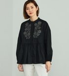 【その他のブランド/Other】の【百貨店・直営店限定】SOMETHING 刺繍長袖チュニック ブラック|ID: prp329100004759607 ipo3291000000034439924