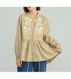 【その他のブランド/Other】の【百貨店・直営店限定】SOMETHING 刺繍長袖チュニック ベージュ|ID: prp329100004759607 ipo3291000000034439925