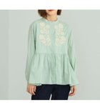 【その他のブランド/Other】の【百貨店・直営店限定】SOMETHING 刺繍長袖チュニック ミント|ID: prp329100004759607 ipo3291000000034439926