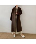 【その他のブランド/Other】のDECADE CLASSIC ノーカラーリバーウールコート ブラウン|ID: prp329100004759800 ipo3291000000034441508