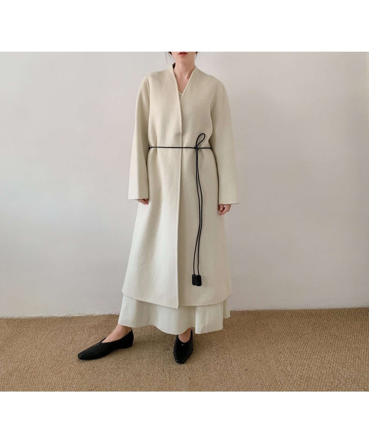 【その他のブランド/Other】のDECADE CLASSIC ノーカラーリバーウールコート インテリア・キッズ・メンズ・レディースファッション・服の通販 founy(ファニー) ファッション Fashion レディースファッション Fashion for Women アウター Coat / Outerwear Collection コート・ロングコート・ピーコート Long Coats, Peacoats & More クラシック Classic, Timeless Style シンプル Simple, Minimal スタイリッシュ Stylish, Fashionable モダン Modern, Contemporary アイボリー|ID: prp329100004759800 ipo3291000000034441512