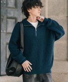 【ロッキーモンロー/Rocky Monroe】のオーバーサイズ畦編みハーフジップニットセーター 人気、トレンドファッション・服の通販 founy(ファニー) ファッション Fashion レディースファッション Fashion for Women トップス・カットソー Cut & Sew Tops ニット Knit Tops & Sweaters 畦編みニット・テクスチャードトップス Ribbed Knit Sweaters / Textured Knit Tops インナー Innerwear 畦 Ribbed Knit シンプル Simple, Minimal スラックス Slacks, Dress Pants デニム Denim, Jeans Material バランス Balance, Style Balance フェミニン Feminine, Girly メンズ Men's, Menswear リラックス Relax, Relaxed Fit 再入荷 Restock / Back in Stock おすすめ Recommended / Our Picks thumbnail B.グリーン|ID: prp329100004759920 ipo3291000000034697125