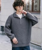 【ロッキーモンロー/Rocky Monroe】のオーバーサイズ畦編みハーフジップニットセーター 人気、トレンドファッション・服の通販 founy(ファニー) ファッション Fashion レディースファッション Fashion for Women トップス・カットソー Cut & Sew Tops ニット Knit Tops & Sweaters 畦編みニット・テクスチャードトップス Ribbed Knit Sweaters / Textured Knit Tops インナー Innerwear 畦 Ribbed Knit シンプル Simple, Minimal スラックス Slacks, Dress Pants デニム Denim, Jeans Material バランス Balance, Style Balance フェミニン Feminine, Girly メンズ Men's, Menswear リラックス Relax, Relaxed Fit 再入荷 Restock / Back in Stock おすすめ Recommended / Our Picks thumbnail チャコール|ID: prp329100004759920 ipo3291000000034697131