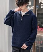 【ロッキーモンロー/Rocky Monroe】のオーバーサイズ畦編みハーフジップニットセーター 人気、トレンドファッション・服の通販 founy(ファニー) ファッション Fashion レディースファッション Fashion for Women トップス・カットソー Cut & Sew Tops ニット Knit Tops & Sweaters 畦編みニット・テクスチャードトップス Ribbed Knit Sweaters / Textured Knit Tops インナー Innerwear 畦 Ribbed Knit シンプル Simple, Minimal スラックス Slacks, Dress Pants デニム Denim, Jeans Material バランス Balance, Style Balance フェミニン Feminine, Girly メンズ Men's, Menswear リラックス Relax, Relaxed Fit 再入荷 Restock / Back in Stock おすすめ Recommended / Our Picks thumbnail ネイビー|ID: prp329100004759920 ipo3291000000034697139