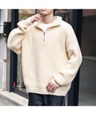 【ロッキーモンロー/Rocky Monroe】のオーバーサイズ畦編みハーフジップニットセーター 人気、トレンドファッション・服の通販 founy(ファニー) ファッション Fashion レディースファッション Fashion for Women トップス・カットソー Cut & Sew Tops ニット Knit Tops & Sweaters 畦編みニット・テクスチャードトップス Ribbed Knit Sweaters / Textured Knit Tops インナー Innerwear 畦 Ribbed Knit シンプル Simple, Minimal スラックス Slacks, Dress Pants デニム Denim, Jeans Material バランス Balance, Style Balance フェミニン Feminine, Girly メンズ Men's, Menswear リラックス Relax, Relaxed Fit 再入荷 Restock / Back in Stock おすすめ Recommended / Our Picks thumbnail オフ|ID: prp329100004759920 ipo3291000000034697140