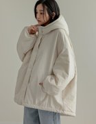 【リエディ/Re:EDIT】のナイロン中綿入りオーバーサイズモンスターパーカージャケット アイボリー|ID: prp329100004759961 ipo3291000000034443983