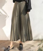 【アミュレット/Amulet】の【Dewlily】ベロアプリーツロングスカート 人気、トレンドファッション・服の通販 founy(ファニー) ファッション Fashion レディースファッション Fashion for Women スカート Skirts ロングスカート Long Skirts / Maxi & Midi Skirts シャイニー Shiny, Glossy Finish プリーツ Pleats, Pleated ベロア Velour, Soft Velvet ロング Long, Long-Length 楽ちん Easy Fit, Comfortable thumbnail カーキ|ID: prp329100004759990 ipo3291000000034444456
