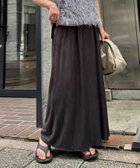 【チャオパニックティピー/CIAOPANIC TYPY】のスウェードスカート チャコールグレー|ID: prp329100004760007 ipo3291000000034608460