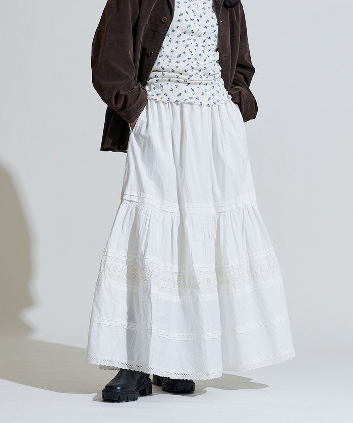 【フリークスストア/FREAK'S STORE】のインド ティアード タックスカート 25AW インテリア・キッズ・メンズ・レディースファッション・服の通販 founy(ファニー) https://founy.com/ ファッション Fashion レディースファッション Fashion for Women スカート Skirts 2025年 2025 2025-2026秋冬・A/W Autumn/Winter 2025–26 AW25–26 冬 Winter / This Winter インド Indian Textile ティアード Tiered, Tiered Style ティアードスカート Tiered Skirt, Flounced Skirt バランス Balance, Style Balance フリル Frill, Ruffle フレア Flare, Flared レース Lace, Lace Fabric A/W・秋冬 Autumn/Winter |ID: prp329100004760008 ipo3291000000034659198