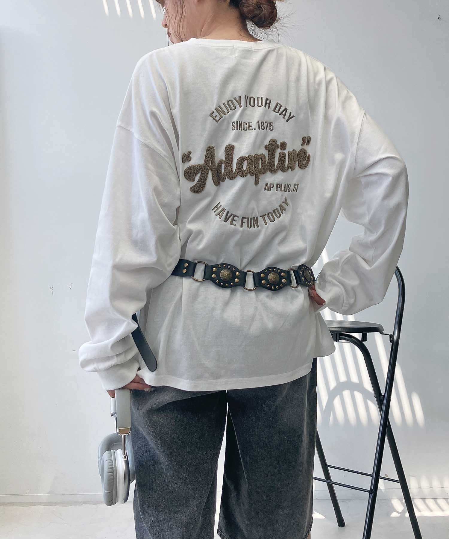 【アズノウアズ プラス/AS KNOW AS plus】の♪アソートデザイン サガラロゴ刺繍ロンT インテリア・キッズ・メンズ・レディースファッション・服の通販 founy(ファニー) ファッション Fashion レディースファッション Fashion for Women トップス・カットソー Cut & Sew Tops ロングTシャツ・Tシャツ Longline T-Shirts & Tees カーゴパンツ Cargo Pants, Utility Pants ガーリー Girly, Feminine Style シンプル Simple, Minimal デニム Denim, Jeans Material フロント Front, Front Design ボトム Bottoms, Lower Wear ルーズ Loose, Oversized 再入荷 Restock / Back in Stock おすすめ Recommended / Our Picks オフA|ID: prp329100004760016 ipo3291000000034658969