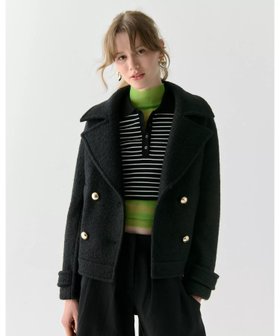 【ケイト スペード ニューヨーク/kate spade NEW YORK】のウール クロップド ピーコート 人気、トレンドファッション・服の通販 founy(ファニー) ファッション Fashion レディースファッション Fashion for Women アウター Coat / Outerwear Collection コート・ロングコート・ピーコート Long Coats, Peacoats & More クロップド Cropped, Short Length A/W・秋冬 Autumn/Winter |ID:prp329100004760017