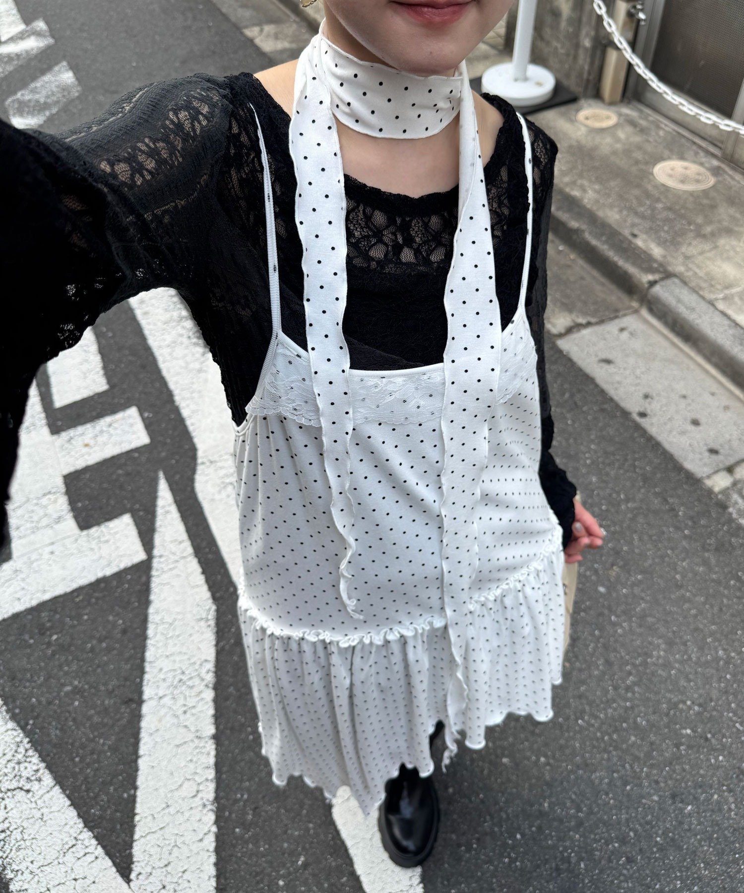 【パルグループ/PAL GROUP】の【Ciaopanic】チョーカーSETドットアシメチュニックキャミワンピ 人気、トレンドファッション・服の通販 founy(ファニー) 　ファッション　Fashion　レディースファッション　Fashion for Women　ワンピース　Dresses　キャミソールワンピース　Camisole Dresses　チュニック　Tunic Tops & Dresses　キャミワンピース　Cami Dress, Slip Dress　スニーカー　Sneakers, Trainers　タンク　Tank Top, Sleeveless Top　ドット　Polka Dot, Dot Pattern　バランス　Balance, Style Balance　フィット　Fit, Slim Fit　レース　Lace, Lace Fabric　再入荷　Restock / Back in Stock　おすすめ　Recommended / Our Picks　 other-1|ID: prp329100004760025 ipo3291000000034589304