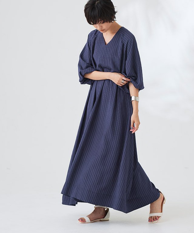 【ピエロ/Pierrot】のRASW インナー付きストライプボリュームワンピース インテリア・キッズ・メンズ・レディースファッション・服の通販 founy(ファニー) https://founy.com/ ファッション Fashion レディースファッション Fashion for Women ワンピース Dresses インナー Innerwear インナーキャミ Inner Camisole ストライプ Stripe, Striped Pattern スリーブ Sleeve, Long Sleeve / Short Sleeve バランス Balance, Style Balance マニッシュ Mannish, Boyish |ID: prp329100004760028 ipo3291000000034445266