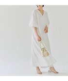 【ピエロ/Pierrot】のRASW インナー付きストライプボリュームワンピース アイボリー|ID: prp329100004760028 ipo3291000000034589326