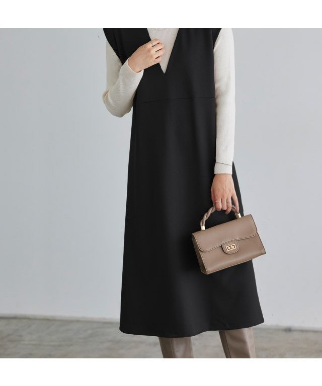 【ピエロ/Pierrot】のインナーセットポンチワンピース インテリア・キッズ・メンズ・レディースファッション・服の通販 founy(ファニー) https://founy.com/ ファッション Fashion レディースファッション Fashion for Women ワンピース Dresses カットソー Cut and Sewn Top フレア Flare, Flared ロング Long, Long-Length |ID: prp329100004760039 ipo3291000000034445315