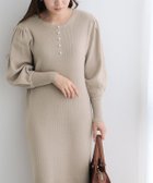 【ピエロ/Pierrot】の2wayパールデザインニットワンピース グレージュ|ID: prp329100004760052 ipo3291000000034445406