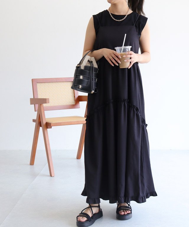 【ピエロ/Pierrot】のインナーセットティアードフリルキャミワンピース インテリア・キッズ・メンズ・レディースファッション・服の通販 founy(ファニー) https://founy.com/ ファッション Fashion レディースファッション Fashion for Women ワンピース Dresses キャミソールワンピース Camisole Dresses インナー Innerwear キャミワンピース Cami Dress, Slip Dress フリル Frill, Ruffle ベーシック Basic, Essential |ID: prp329100004760057 ipo3291000000034445450