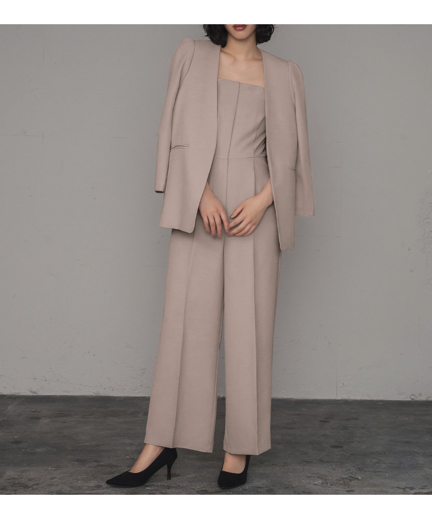 【ガール/GIRL】のジャケット オールインワン セットアップ パンツドレス 結婚式 パーティードレス インテリア・キッズ・メンズ・レディースファッション・服の通販 founy(ファニー) 　ファッション　Fashion　レディースファッション　Fashion for Women　アウター　Coat / Outerwear Collection　レディースジャケット・軽アウター　Jackets　セットアップ　Matching Sets　レディースパンツ・ボトムス　Pants & Trousers / Bottoms　コンシャス　Conscious, Bodycon　シンプル　Simple, Minimal　ジャケット　Jacket, Outerwear　スーツ　Suit, Formalwear　セットアップ　Set-Up, Coordinated Outfit　ドレス　Dress, One-Piece　フォーマル　Formal, Dressy　フロント　Front, Front Design　再入荷　Restock / Back in Stock　おすすめ　Recommended / Our Picks　エレガント 上品　Elegant　セレモニー　Ceremony　入学式　Entrance Ceremony　卒業式　Graduation Ceremony　ビジネス 仕事 通勤　Business / Work / Commuting　結婚式　Wedding　披露宴　Wedding Reception　二次会　After Party　GREGE|ID: prp329100004760073 ipo3291000000034508366